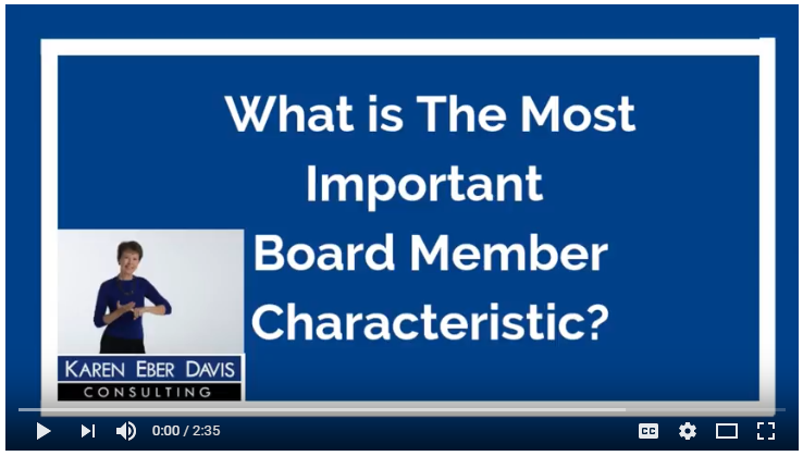 What Is The Most Important Board Member Characteristic?