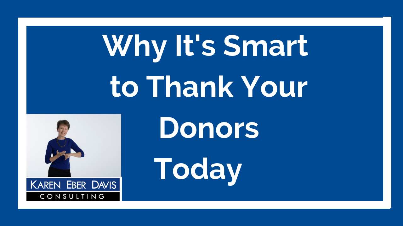 Why It’s Smart to Thank Your Donors Today