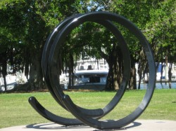 sculpture in a public park