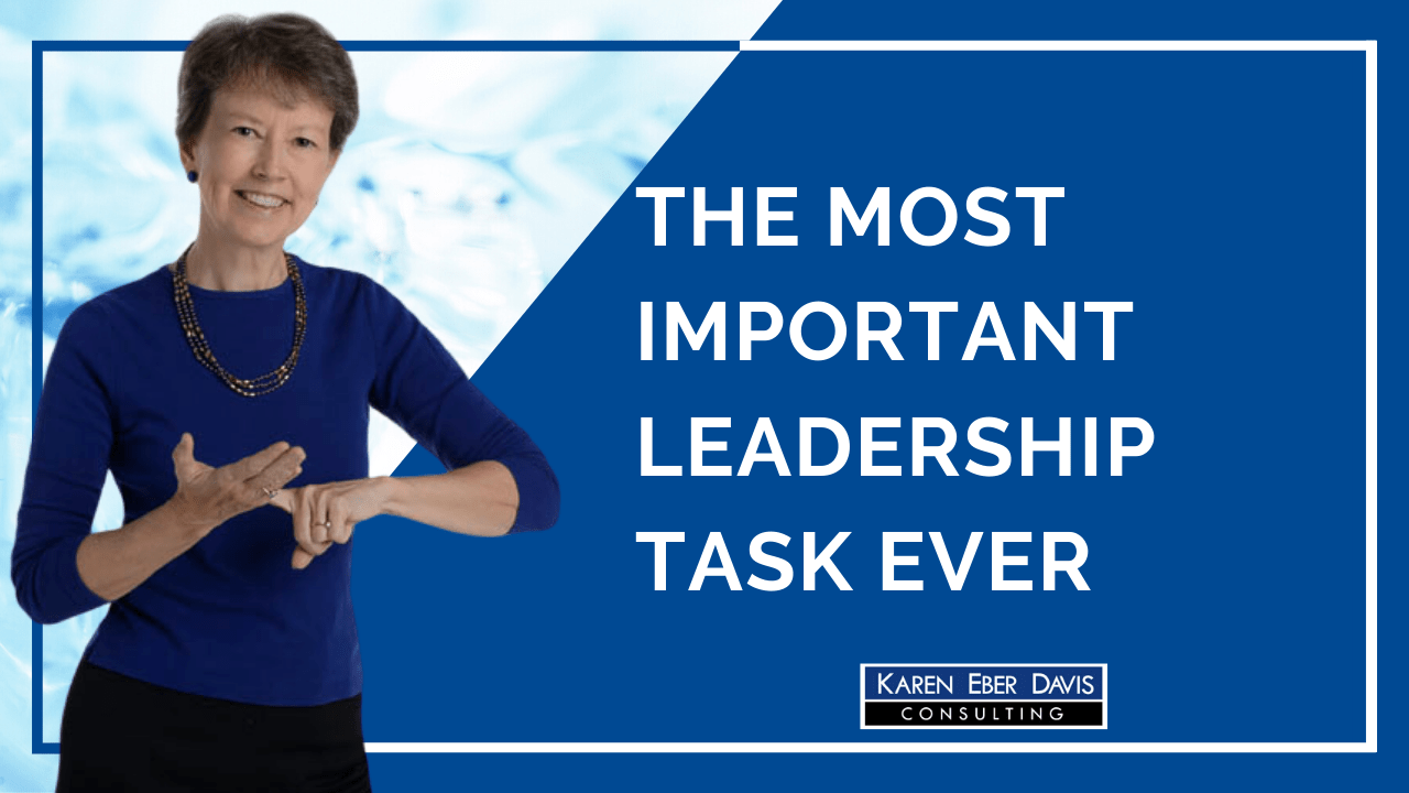 The Most Important Nonprofit CEO Leadership Task Ever