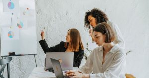 A nonprofit strategic planning session