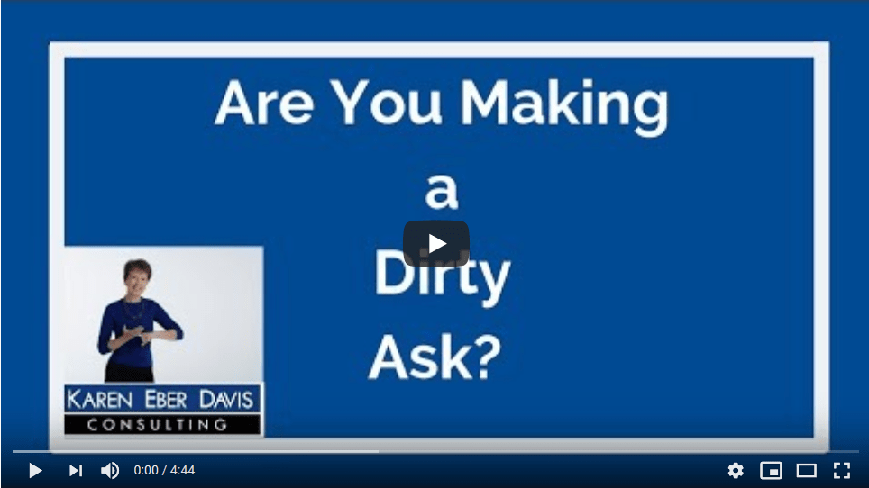 Nonprofit Fundraising: Are You Making Dirty Asks?